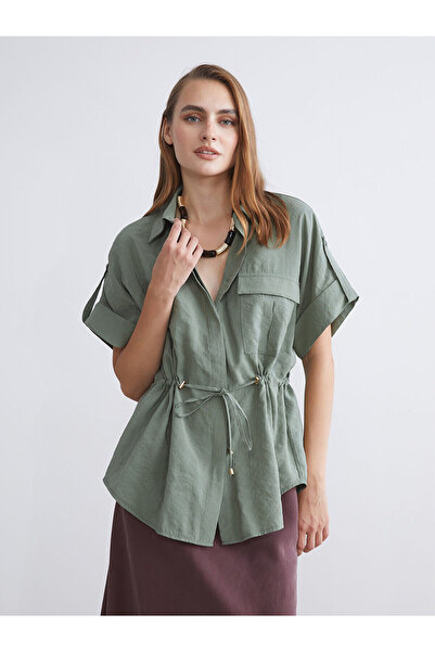 LC Waikiki Nevavm Modal Blended Oversize Women's Shirt with a Difference