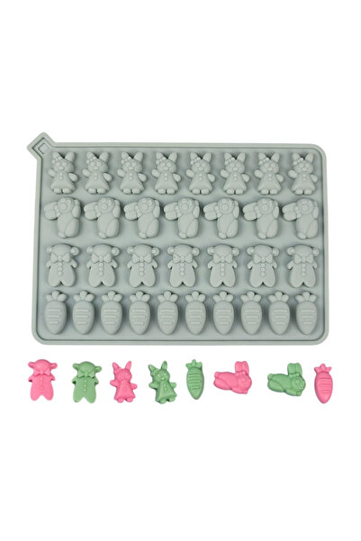 Eminonutoptanci Silicone Rabbit Animal Carrot Figures Haribo Chocolate and Je...