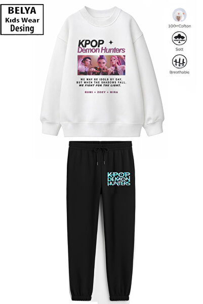 Belya Kids Wear Girl's Cotton Fabric Huntrıx2 Design Top and Bottom Set with ...