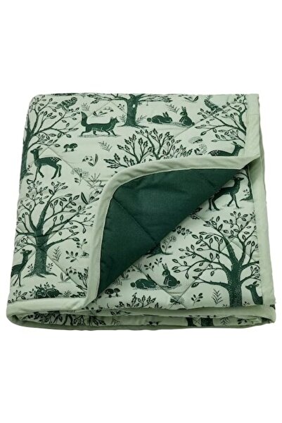 OEM Children's quilt, quilted, 2 sides, animal pattern, 96x96 cm