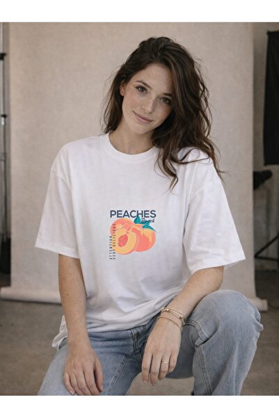 Risely Co Peaches Oversize T-Shirt