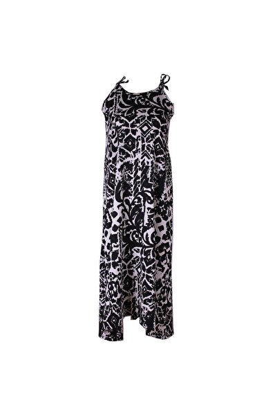 trender 26Yi40000008 Patterned Black Women's Dress 5693