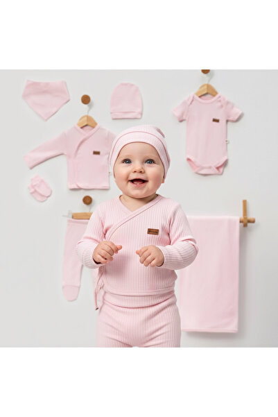 milay's life home collections طقم ملابس للأطفال من 0-3 أشهر مكون من 7 قطع، مص...