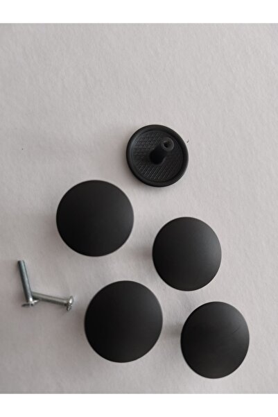 Arion 1 Adet Lüks SİYAH Metal Düğme Çekmece, Dolap, Mutfak, Vestiyer Kulbu