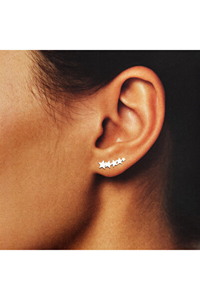 BIJUTERIA NEAGRA 925 Silver Earrings - 5 Stars