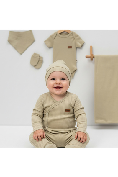 milay's life home collections 100% Cotton 7-Piece Zibin Set for 0-3 Month Bab...