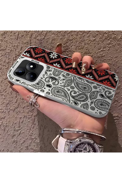 CHICASELUX Silicone Edge Hard Back Phone Cover Compatible with Realme Note 50...