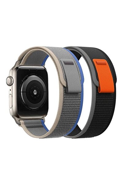 Roomlyne 2 Pcs for Apple Watch Trail Band 49mm 45mm 44mm 42mm Nylon Woven Spo...