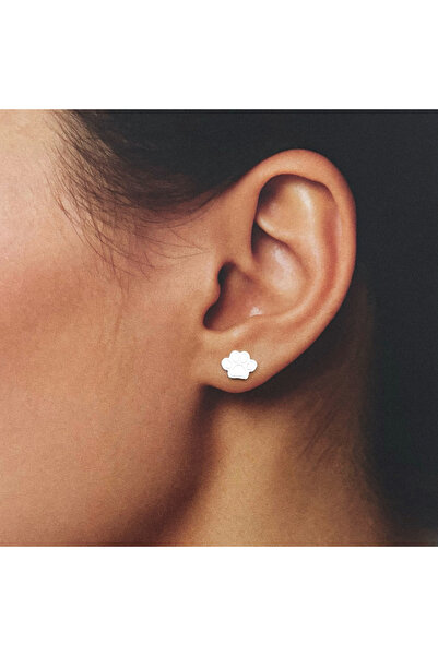 BIJUTERIA NEAGRA 925 Silver Paw Earrings