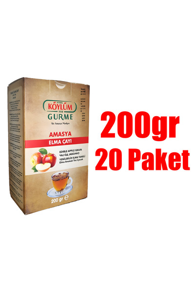 Köylüm Gurme AMASYA DOĞAL ELMA ÇAYI 200 Gr / 20 Adet