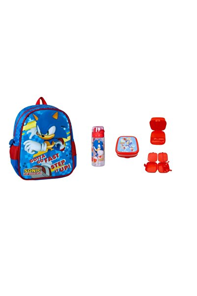 Sonic Kindergarten Bag, Water Bottle and Storage Container