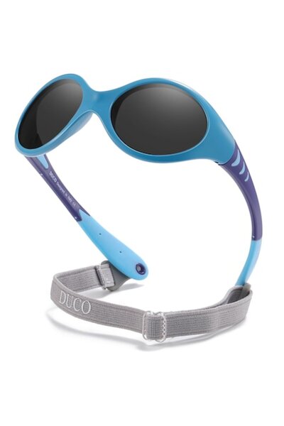 duco Polarized Sunglasses for Kids Flexible TPEE Frame for Boys Girls Ages 0-...