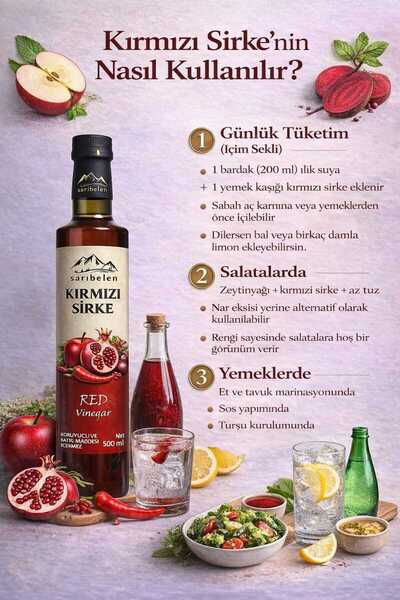 sarıbelen Kırmızı Sirke 500 ml