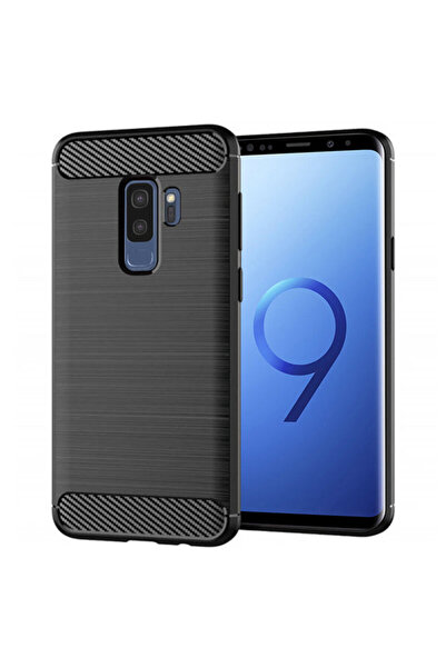 Techsuit Samsung Galaxy S9 Plus Carbon Silicone Case, Black