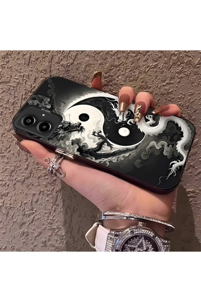 Hontinga حافظة هاتف سامسونج جالاكسي A06 متوافقة مع حافة السيليكون الصلبة ومضا...