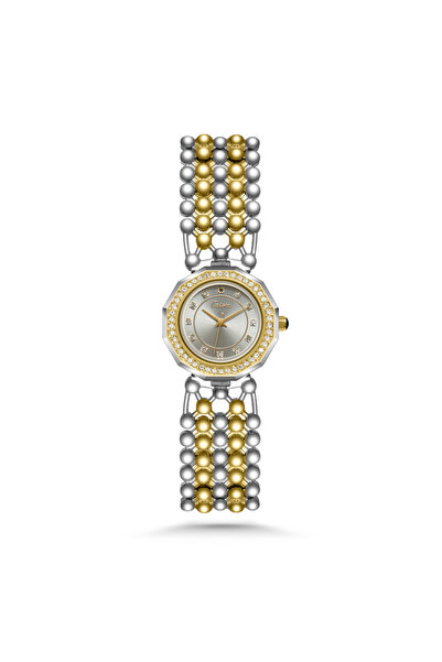 catera A women's steel watch, an ideal choice in silver and gold, with a gray...