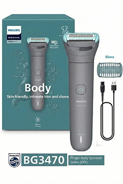 Philips Smart Philips BG3470/15 Hypoallergenic Waterproof Body and Thigh Trimmer