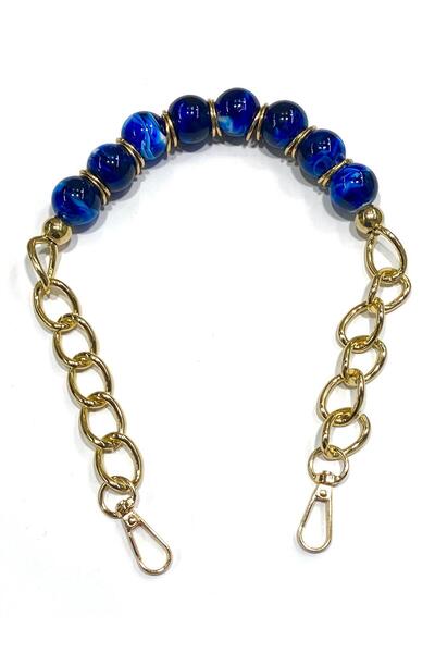 karantuhafiye Acrylic Beaded Bag Handle – Gold Chain – 45 cm – with Hook - 1 ...