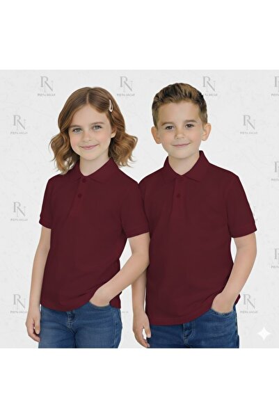 NACAR STYLİSH Παιδικό 100% βαμβακερό μπλουζάκι με λαιμόκοψη πόλο για σχολικές...