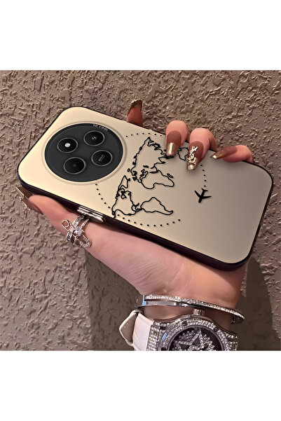 Hontinga حافظة هاتف ريدمي 14C متوافقة مع السيليكون ذات الحواف الصلبة والمضادة...