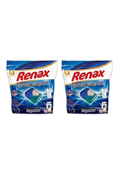RENAX Çamaşır Kapsülü 30 Yıkama Beyazlar x 2 Adet