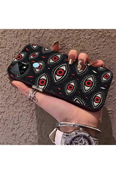 Hontinga حافظة هاتف Realme C21 متوافقة مع الحواف السيليكونية الصلبة والمضادة ...