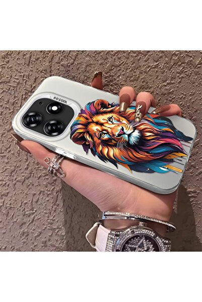 Hontinga حافظة هاتف تكنو سبارك 10 برو متوافقة مع حافة السيليكون الصلبة ومضادة...