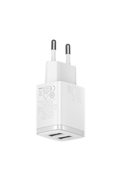 Baseus Universal Plug Charger 10.5W, 5V, White