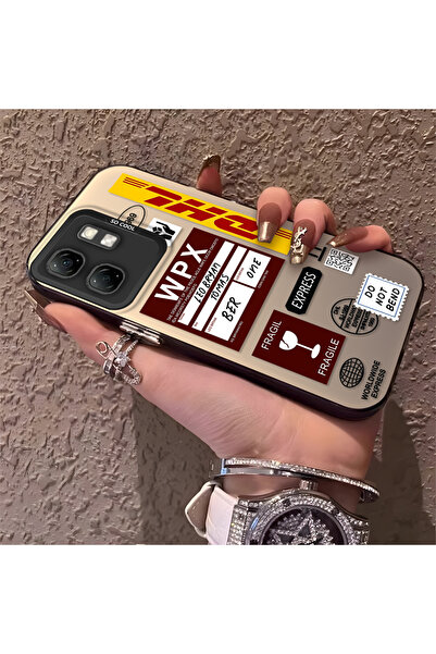 Hontinga حافظة هاتف Infinix Smart 9 متوافقة مع حافة السيليكون الصلبة ومضادة ل...