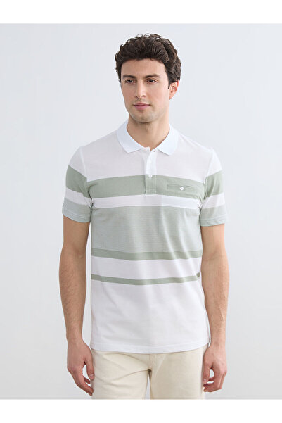 LC Waikiki Δημιουργήστε το στυλ σας με το ανδρικό μπλουζάκι με λευκό γιακά πό...