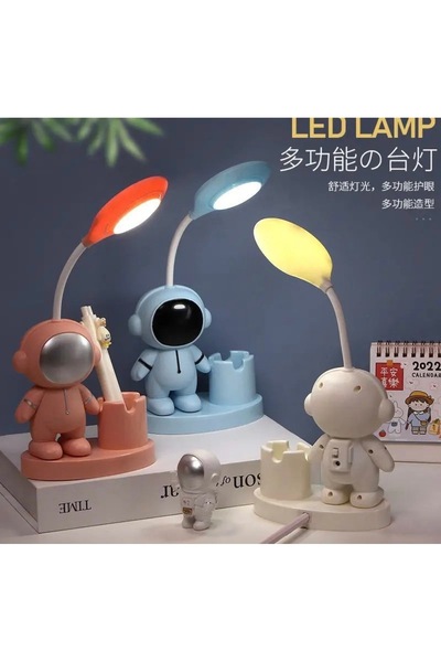 BC Led ışıklı USB şarjlı kariaktür çocuk odası genç odası masa ve gece lambası