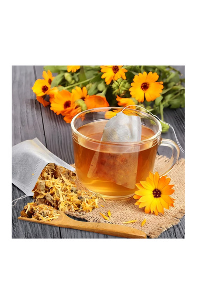 OEM Drawstring bags for tea and personalized mixes, disposable, 100 pcs – 6x8...