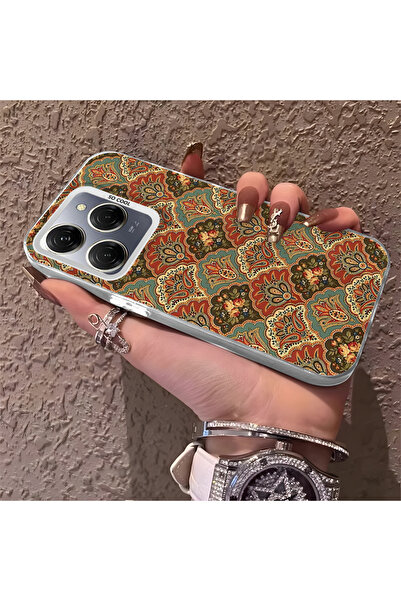 Hontinga حافظة هاتف تكنو سبارك 20 برو متوافقة مع الحواف السيليكونية الصلبة وا...