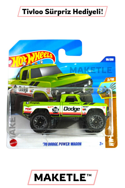 HOT WHEELS '70 Dodge Power Wagon - HYX26 - Tivloo Sürpriz Hediyeli