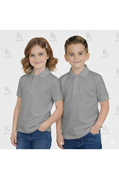 NACAR STYLİSH Children's 100% Cotton Polo Collar School Show and Daily Wear T...