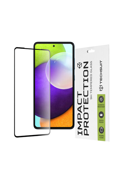 Techsuit Sticlă completă 111D cu adeziv complet pentru Samsung Galaxy A52 4G,...