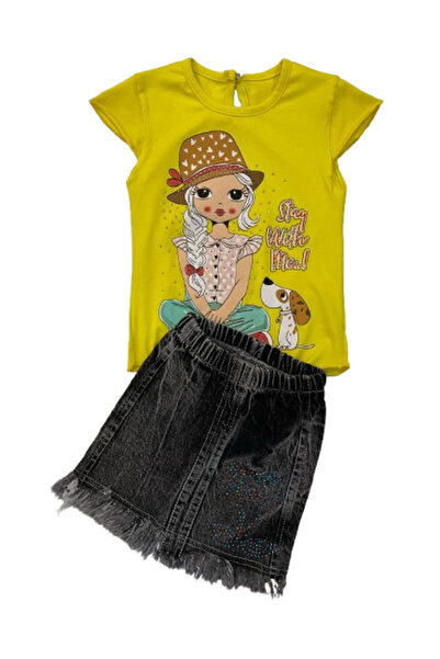 GENERAL Girl's set, blouse and skirt - from 2 to 5 years