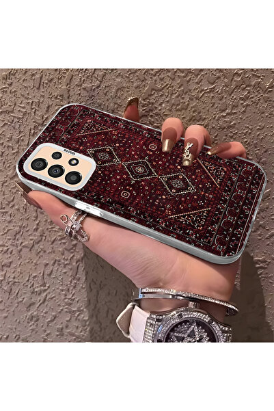 Hontinga حافظة هاتف سامسونج جالاكسي A33 متوافقة مع حافة السيليكون الصلبة ومضا...