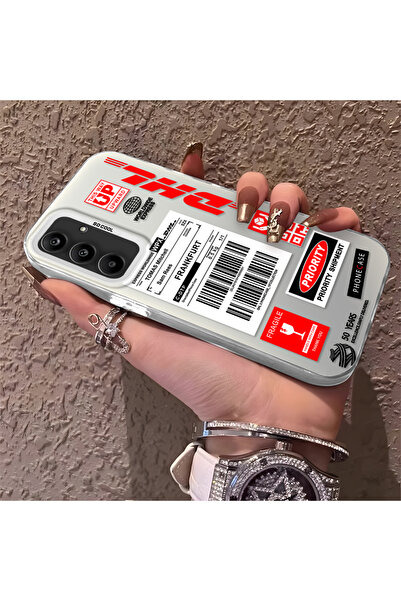 Hontinga حافظة هاتف سامسونج جالاكسي A25 متوافقة مع حافة السيليكون الصلبة ومضا...