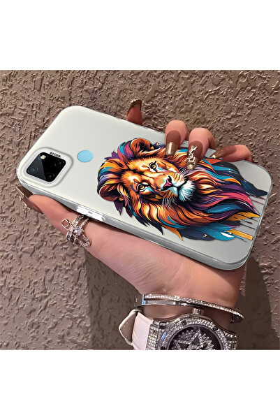 Hontinga حافظة هاتف Realme C25Y متوافقة مع حافة السيليكون الصلبة ومضادة للسقو...