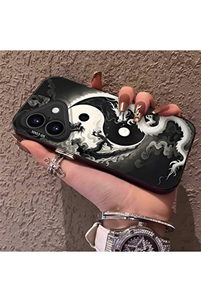 Hontinga حافظة هاتف من السيليكون متوافقة مع هاتف iPhone 16، ذات حافة صلبة ومض...