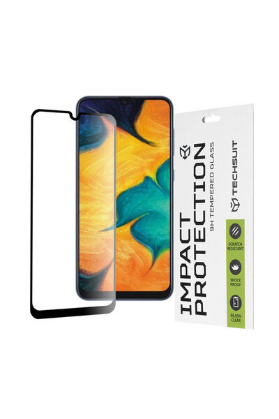 Techsuit Sticlă completă 111D cu adeziv complet pentru Samsung Galaxy A30