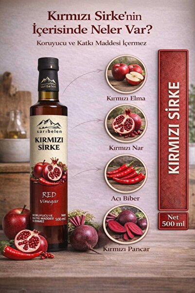sarıbelen Kırmızı Sirke 500 ml