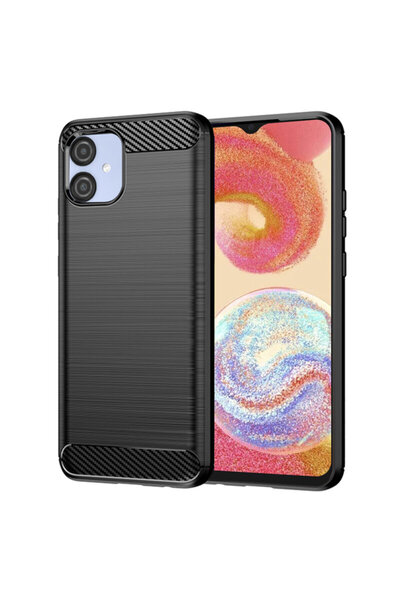 Techsuit Carcasă din silicon carbon pentru Samsung Galaxy A04e, neagră