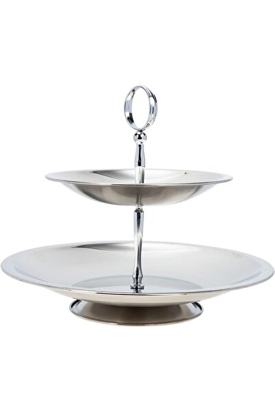 Roomlyne حامل حلويات من طبقتين، حامل كب كيك من الفولاذ المقاوم للصدأ، برج كب ...