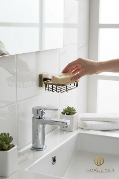 İSAOĞLU YAPI Antique Gold Solid Soap Dish Brass Material Rustproof Antique So...