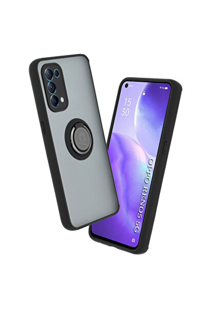 Techsuit Husă Glinth pentru Oppo Reno 5 5G cu inel magnetic pentru suport - N...