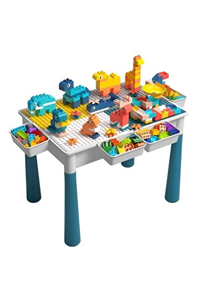 Kiddo Lego-type children's activity table with 101 pieces