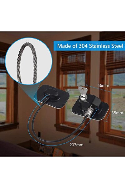 Roomlyne قفل الثلاجة والفريزر