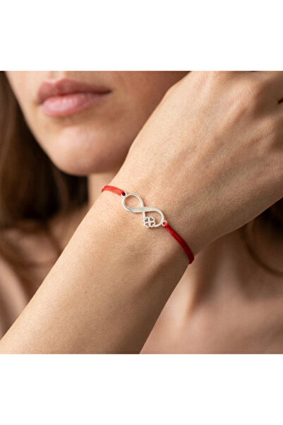 BIJUTERIA NEAGRA Brățară Mărțișor din Argint 925 cu Infinit și Trifoi